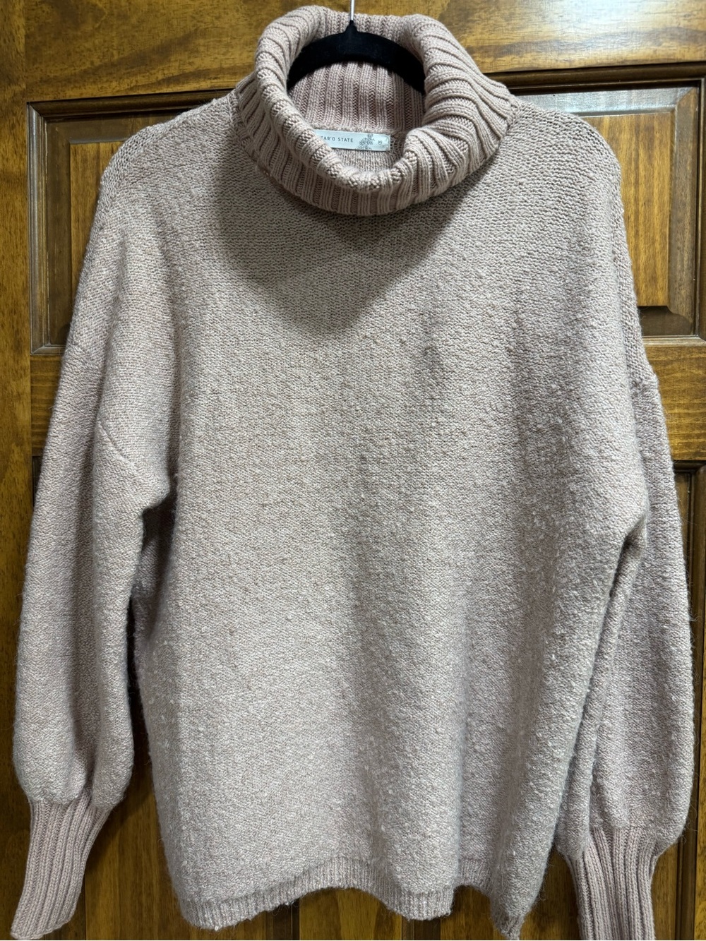 Altar'd State Taupe Cowl Neck Sweater